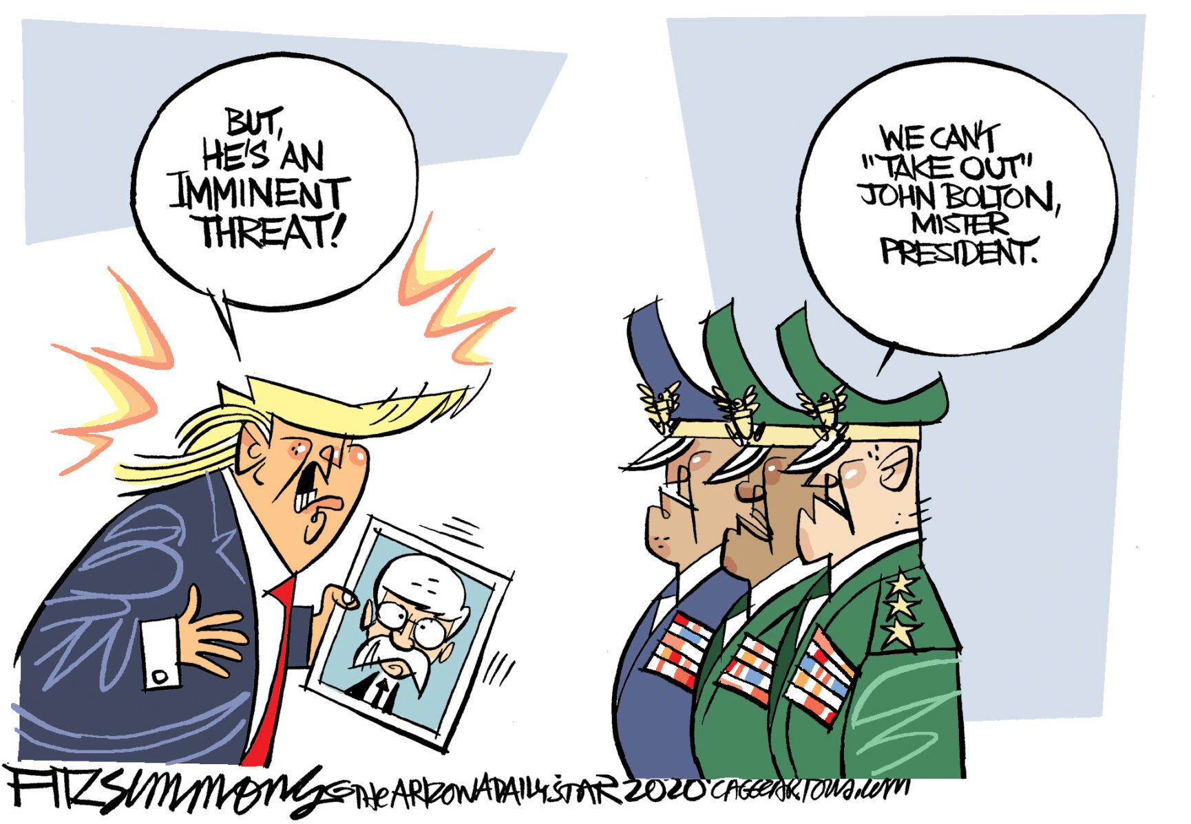 Daily Fitz Cartoon: Threats